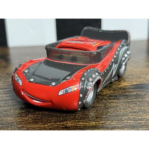 Disney Pixar TOONS Heavy Metal Mcqueen, Mater, Mia & Fillmore Diecast 1:55 Lot - Picture 7 of 13